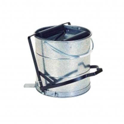 Picture of OBRO METAL GALV BUCKET 10LTR STEP ON IT[ ROLLERS]